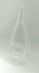  Átlátszó akril talpas kúp 19*10cm 7963