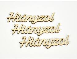 Natúr fa - "Hiányzol" felirat 3db/csomag - papelito