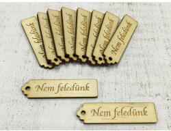 Natúr fa - "Nem feledünk" kisérő tábla 10db/csomag - papelito