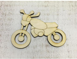  Natúr fa - Motorbicikli 9, 5cm - festéshez és dekorációhoz