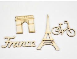  Natúr fa - Francia csomag 4db/csomag - papelito