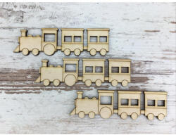 Natúr fa - Vonat 10cm 3db/csomag - papelito