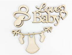  Natúr fa - "Love Baby" csomag 3db/csomag - papelito