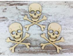 Natúr fa - Koponya csonttal 3db/csomag - papelito