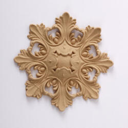 Hőre lágyuló fa díszítőelem - Rozetta 9*6cm 43397 (43397)