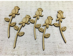  Natúr fa - Rózsaszál 7cm 5db/csomag - papelito