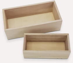 Natúr fa tároló tégla szett 2db