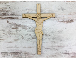  Natúr fa - Jézus a kereszten 15cm - papelito