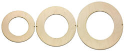  Natúr fa - Felfűzhető koszorú szett 3db/csomag - papelito