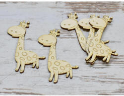  Natúr fa - Zsiráf 9, 5cm 5db/csomag - papelito