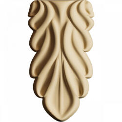 Hőre lágyuló fa díszítőelem - csepp 4, 1*8, 1*1, 3cm 35332 (35332)