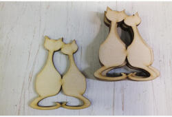 Natúr fa - Szerelmes macskák 5db/csomag - papelito