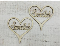  Szeretlek" felirat szívben 2db/csomag - papelito
