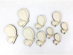 Natúr fa - Kerek szárnyú lepke 3 mérteben 9db/csomag - papelito