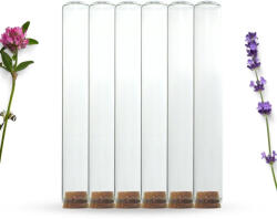  Üveg kémcső parafa dugóval 2, 2x15cm 6db/csomag - papelito