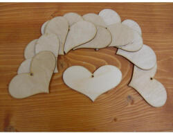  Natúr fa - Szív romantik 6x9cm 10db/csomag - papelito