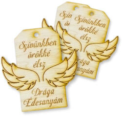 Natúr fa - Kegyeleti tábla - Drága édesanyám 3db/csomag - papelito