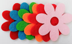  Filcfigura hétszirmú virág 6b/cs, kb. 6cm (23204)