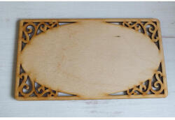  Natúr fa - Áttört szélű tábla11x19, 6cm - feliratként és tábladíszként