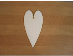  Natúr fa - Szív hosszúkás 10x20cm - papelito