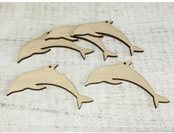  Natúr fa - Delfin 10, 5x4cm 5db/csomag - papelito