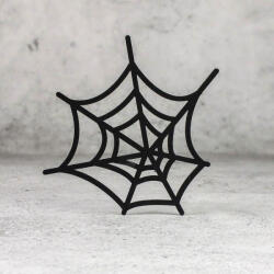  Natúr fa - Pókháló 12cm - fekete - papelito