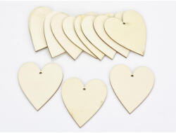  Natúr fa - Szív 8x10cm 12db/csomag - papelito