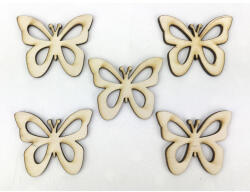 Natúr fa - Áttört szárnyú lepke 4cm 5db/csomag - papelito
