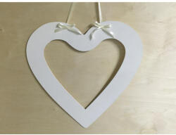  Fa - Szív fotókeret fehér - papelito