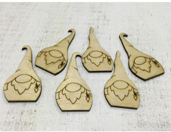 Natúr fa - Manók 8cm 6db/csomag - papelito