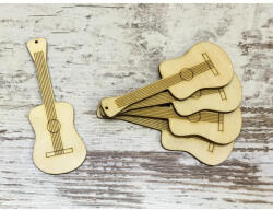 Natúr fa - Húros dobgitár 10cm 5db/csomag - papelito