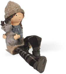  Lógólábú lány figura szarvassal