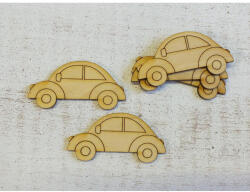  Natúr fa - Autó rajzos 7cm 5db/csomag - papelito