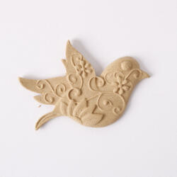 Hőre lágyuló fa díszítőelem - Madár 5*4cm 43367 (43367)