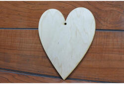  Natúr fa - Szív 15cm - koszorúhoz és asztaldíszhez