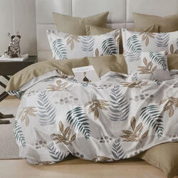 idealisotthon Bézs-fehér virágos 6 részes kétoldalas ágyneműhuzat (IO-SY-BL-BL06-6-BDFWR)