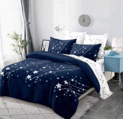 idealisotthon Csillaghullás 3 részes kétoldalas ágyneműhuzat - éjkék (IO-SY-BL-MEOR-3-NBE)