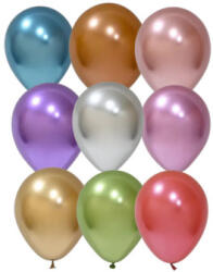 Balonevi Latex lufi, 5", 13cm, 100db/cs, Chrome Assorted, Króm vegyes színek (LUFI219008)