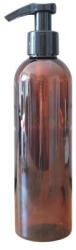  250 ml-es műanyag palack - pumpás fejjel (amber)