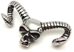 R. M. ékszer Medál acél koponya 5x2cm (000278)