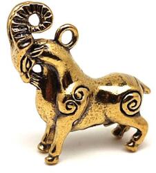 R. M. ékszer Sárgaréz medál kos 2, 5x3, 5cm (000366)