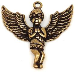 R. M. ékszer Sárgaréz medál imádkozó angyal 3, 5x3, 5cm (000438)