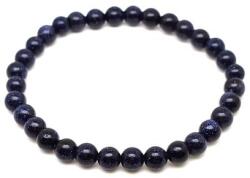 R. M. ékszer Goldstone kék golyó karkötő 6mm (058911)