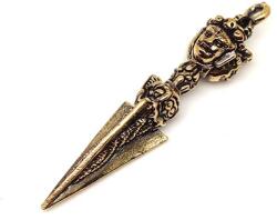 R. M. ékszer Sárgaréz medál sokarcú rituális szimbólum 6×1, 5cm (000436)