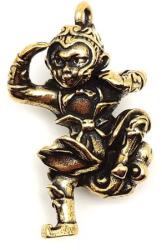 R. M. ékszer Sárgaréz medál táncoló majom 3x1, 8cm (000443)