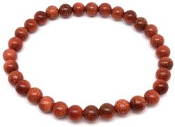 R. M. ékszer Goldstone vörös golyó karkötő 6mm (058868)