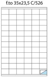 MARKIn Etichete 72/A4 35x23.5 100/cutie, 10 cutii/set (A4436SKU) - officeclass