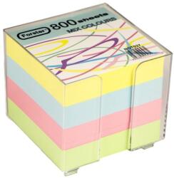  Cub hartie color cu suport 9x9cm 800 file Forster, 50 buc (A2674USA)