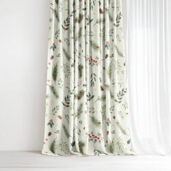 Goldea karácsonyi dekoratív drapéria - téli ágacskák 160x150 cm