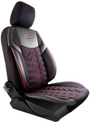 Panda Set Huse Scaune Auto pentru Ford Puma - Panda Berlin, negru cu cusatura rosie, 11 piese